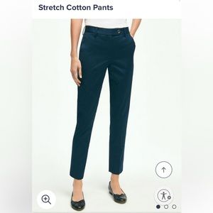 Brooks Brothers Stretch cotton pants, Black, size 10